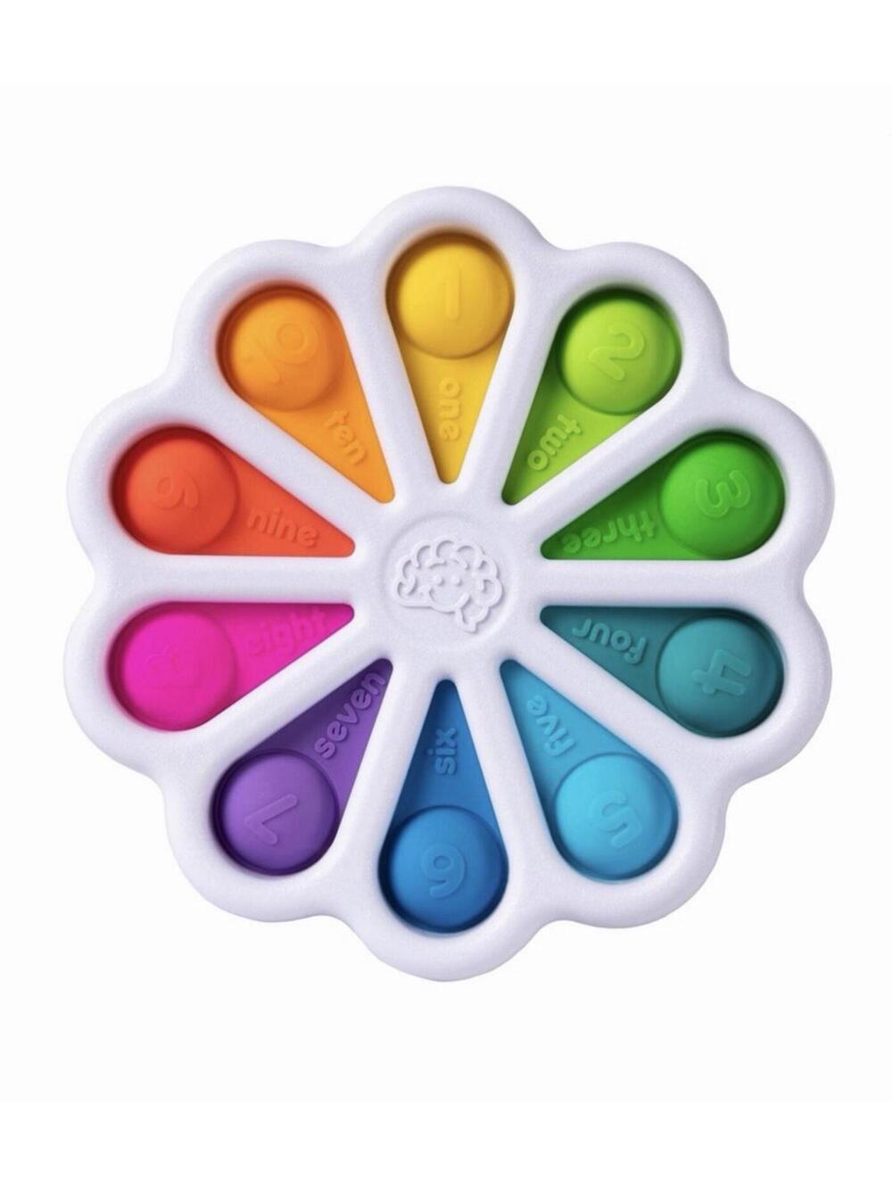 Fat Brain Toy Co Dimpl Digits Sensory Toy Number Learning Popping Fidget Multi